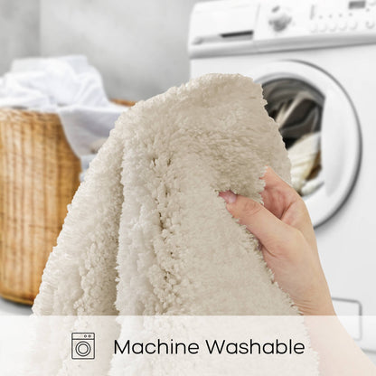 Marshmallow Bath Rug Collection - Natural