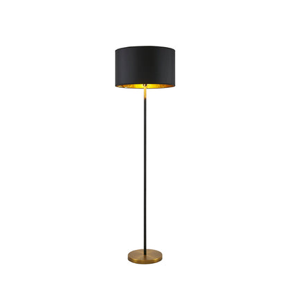 Hunts Metal Floor Lamp - Gold/Black