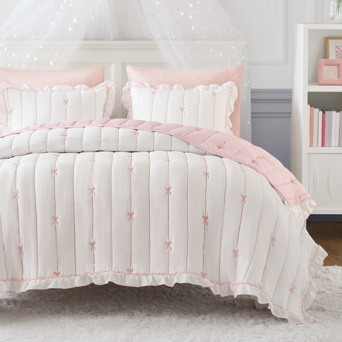 Liv Quilt Set - Pink