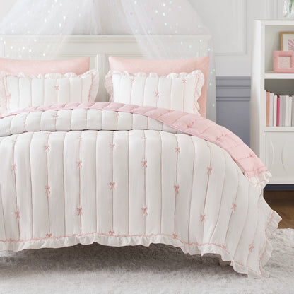 Liv Quilt Set - Pink