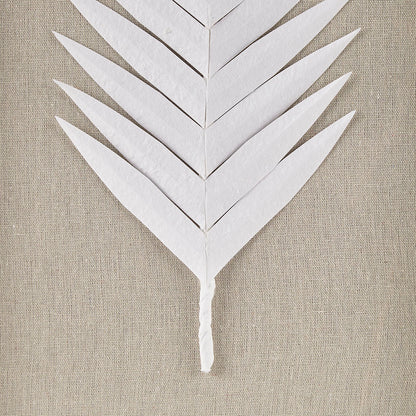 Sabal Framed Rice Paper Palm Leaves 3-piece Shadowbox Wall Decor Set - Off-White