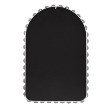 Marlowe 24X36 Arch Beaded Wall Mirror - White