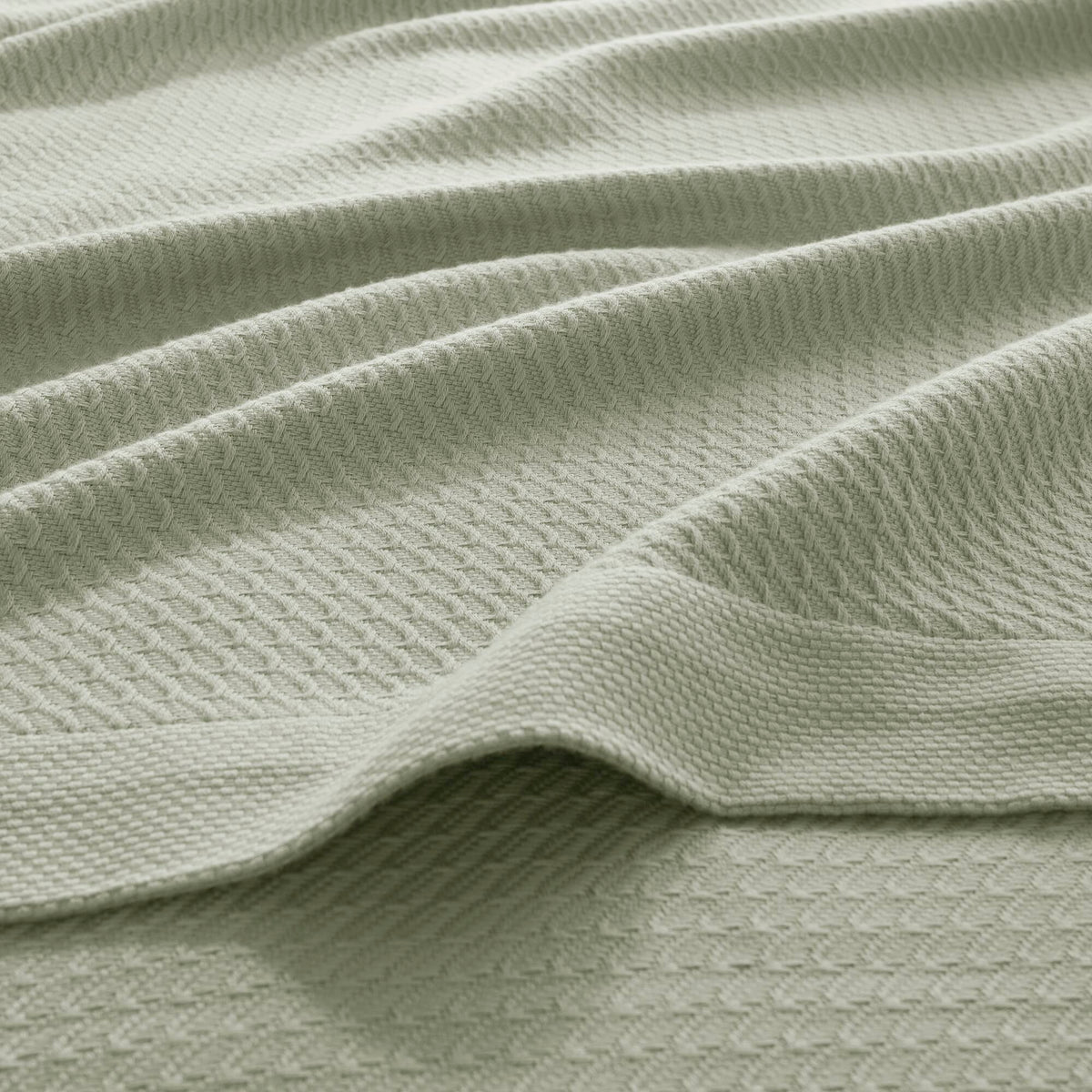100% Certified Egyptian Cotton Blanket - Sage Green
