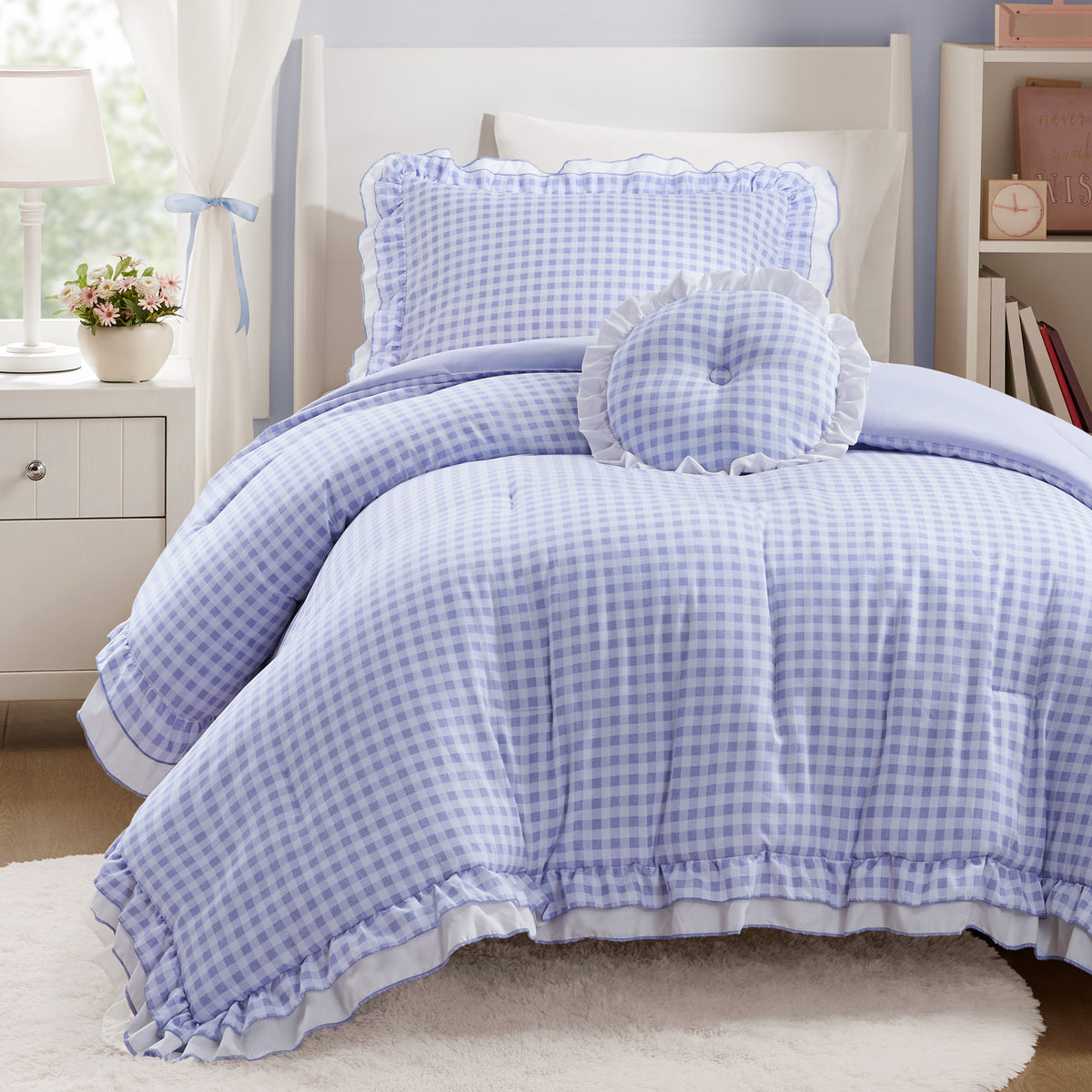 Rowena Comforter Set - Blue