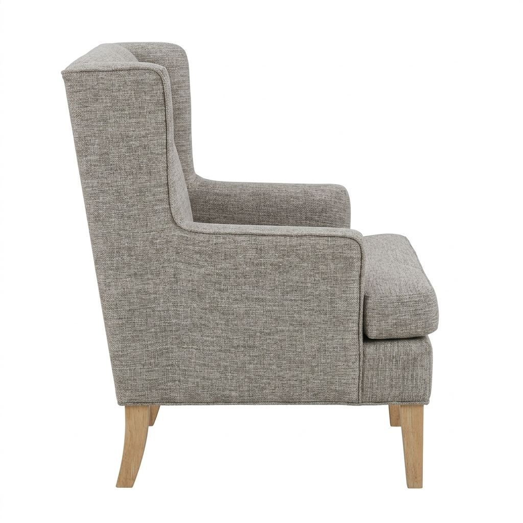 Decker Wingback Armchair - Grey