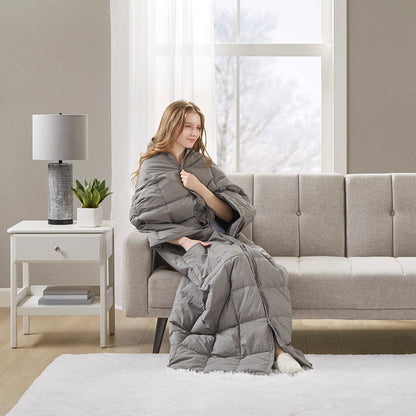 Hadly Wearable Multipurpose Throw - Grey