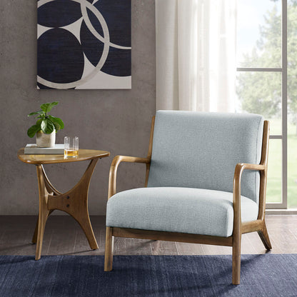 Novak Mid-Century Modern Accent Armchair - Light Blue