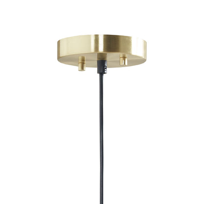 Saben 2-Tier Layered Shade Pendant - Gold/White