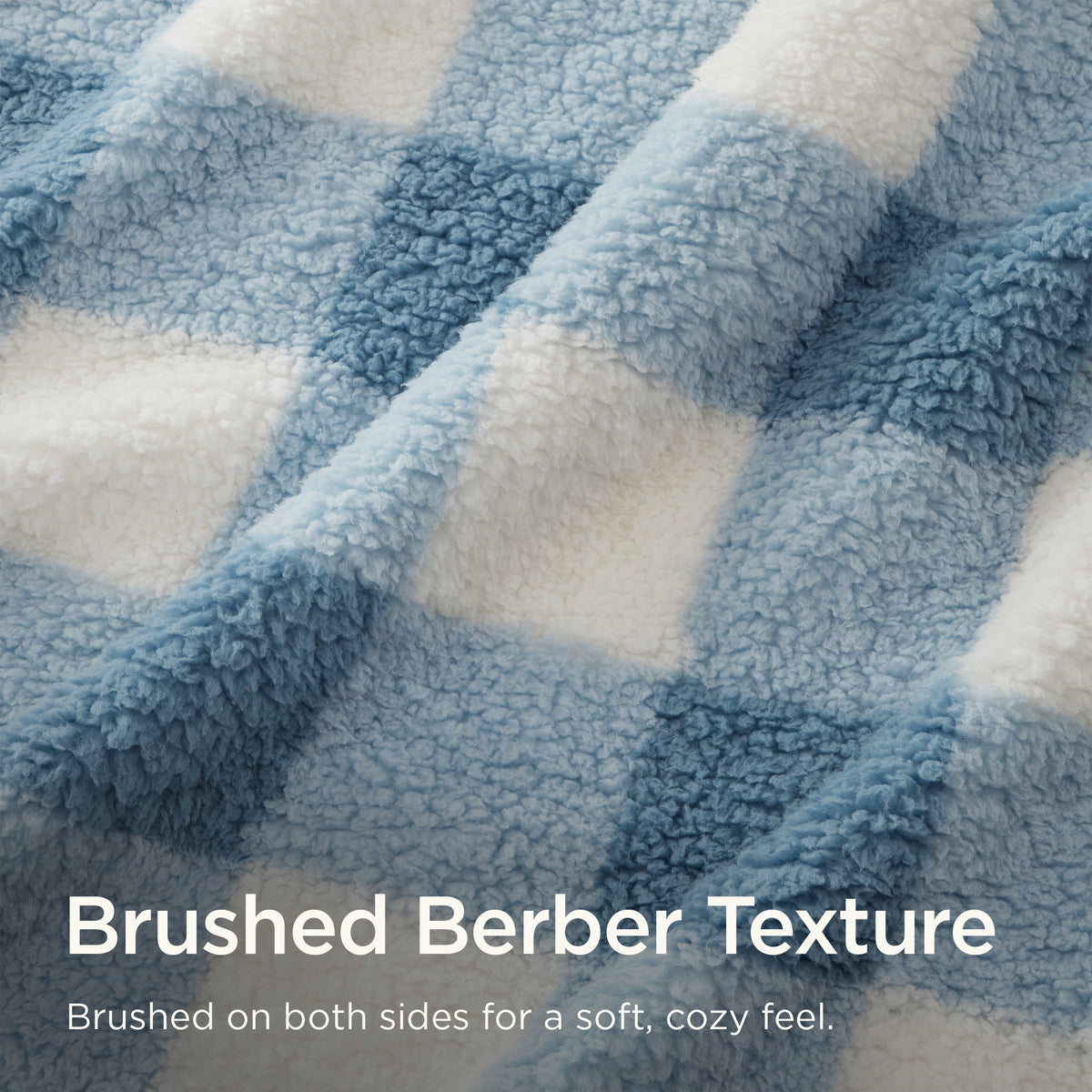 Burlington Berber Blanket - Blue Buffalo
