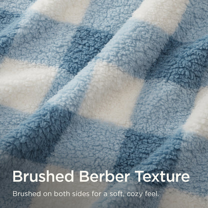 Burlington Berber Blanket - Blue Buffalo