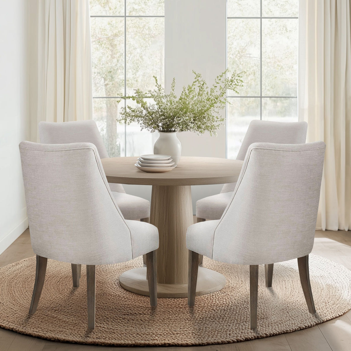 Winfield Upholstered Dining chair Set of 2 - Ivory