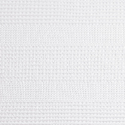 Arlo Super Waffle Textured Solid Shower Curtain - White