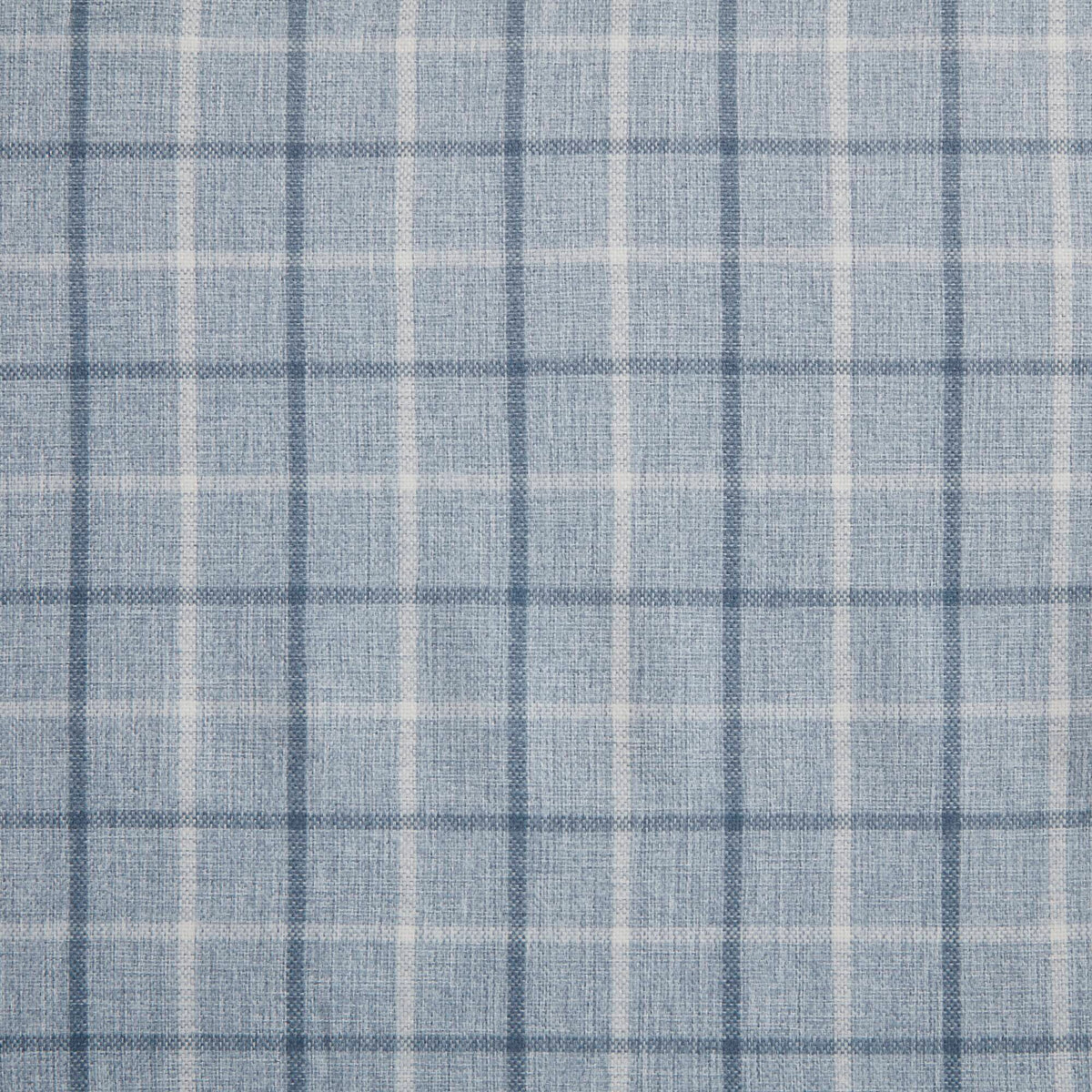 Anaheim Plaid Rod Pocket and Back Tab Curtain Panel with Fleece Lining - Denim Blue