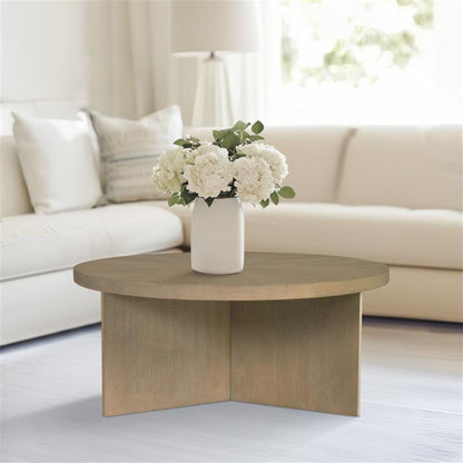 Sadie Round Coffee table - Reclaimed Greige