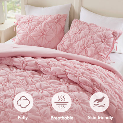 Lily Comforter Set - Pink