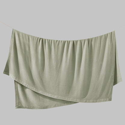 100% Certified Egyptian Cotton Blanket - Sage Green