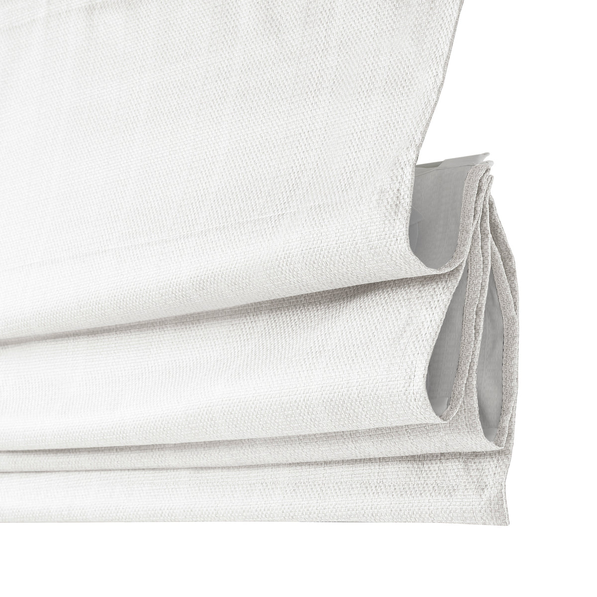 Galen Basketweave Cordless Roman Shade Collection - White