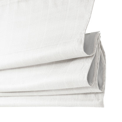 Galen Basketweave Cordless Roman Shade Collection - White