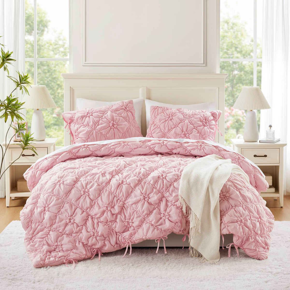 Lily Comforter Set - Pink