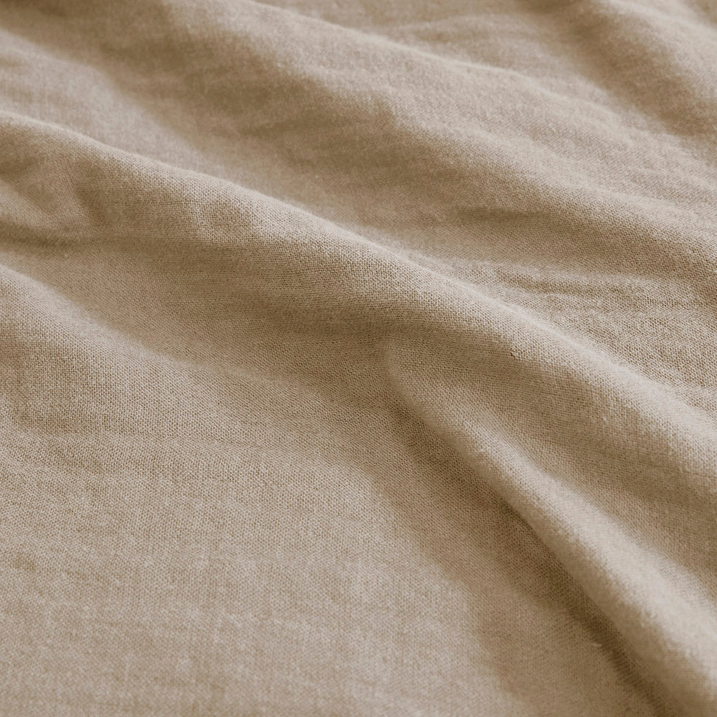 Gauze 100% Cotton Lightweight Blanket - Tan