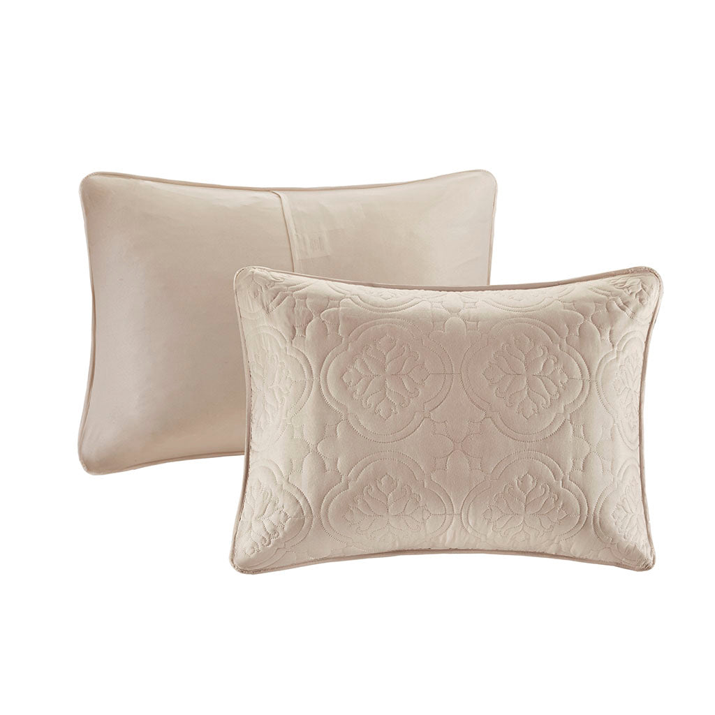 Oakley 3 Piece Reversible Bedspread Set - Khaki