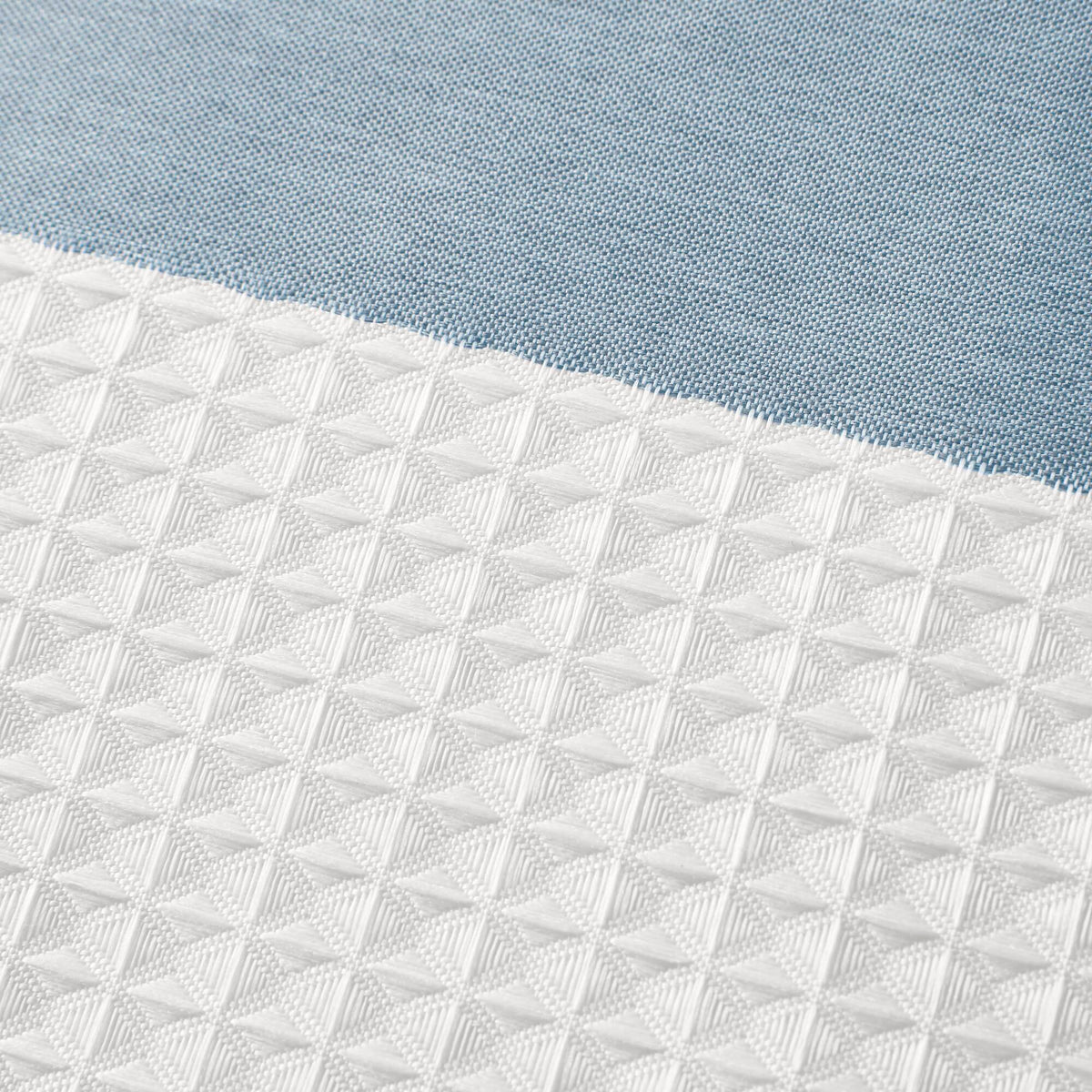 Spa Waffle Shower Curtain with 3M Treatment - Blue