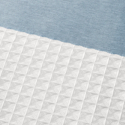 Spa Waffle Shower Curtain with 3M Treatment - Blue