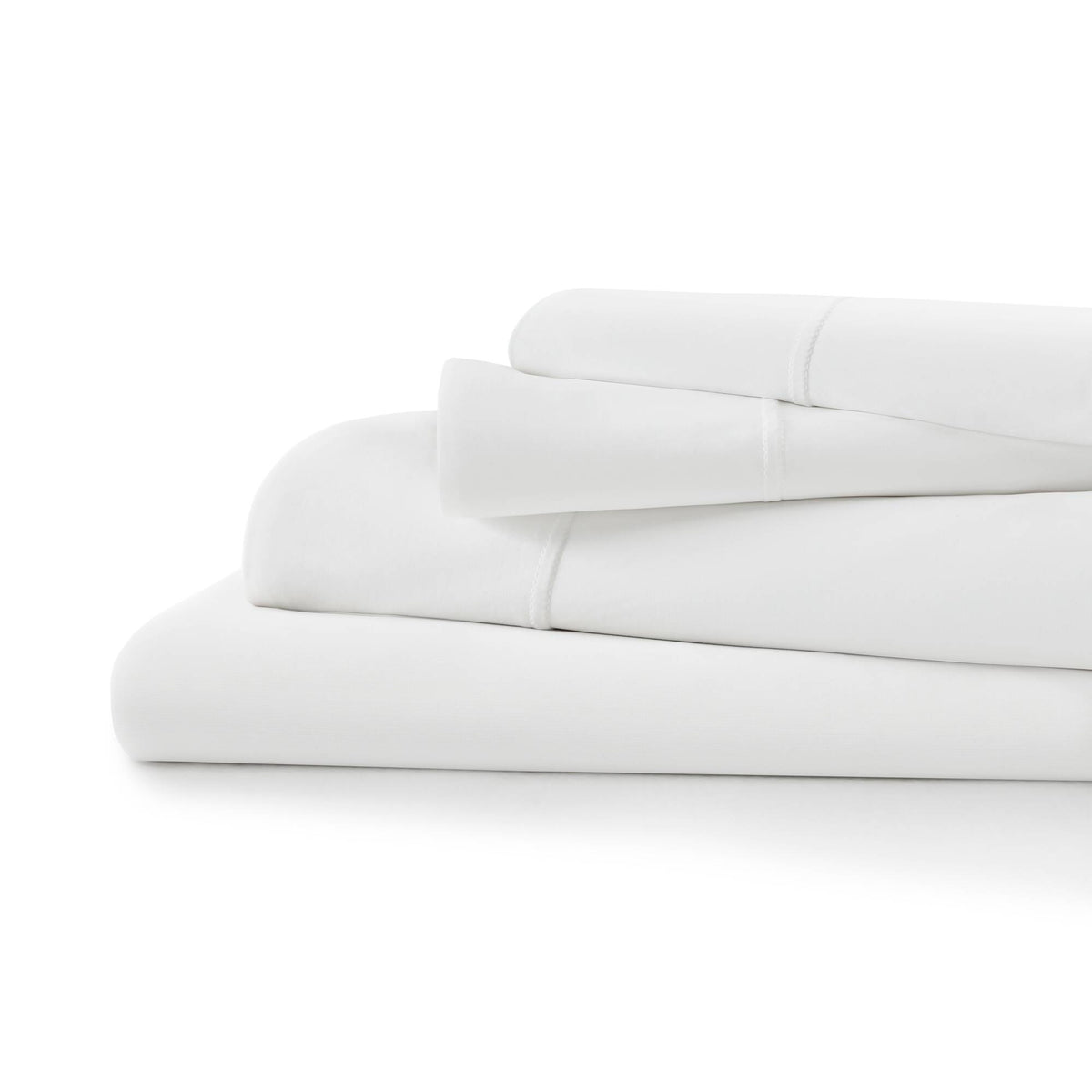Cooling Stretch Jersey Sheet Set - White