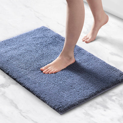 Marshmallow Bath Rug Collection - Slate Blue