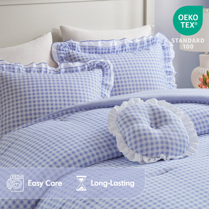 Rowena Comforter Set - Blue