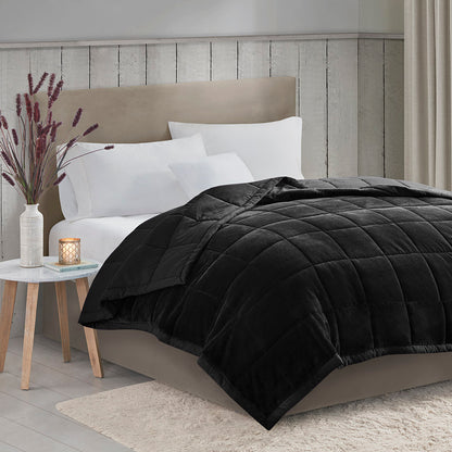 Coleman Reversible HeiQ Smart Temperature Down Alternative Blanket - Black