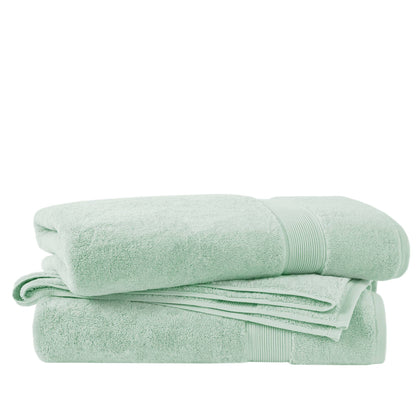 800GSM 100% Cotton Bath Sheet 2 Piece Set - Seafoam