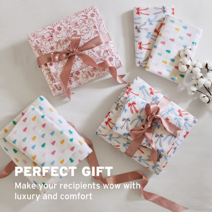 Cozy Soft Cotton Flannel Printed Sheet Set - Forest Field