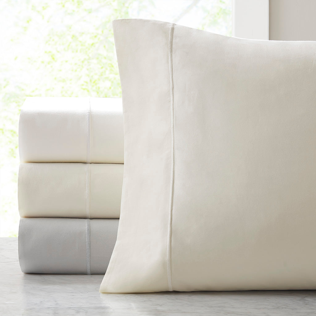 Luxury Egyptian 500TC Cotton Pillowcases - Ivory