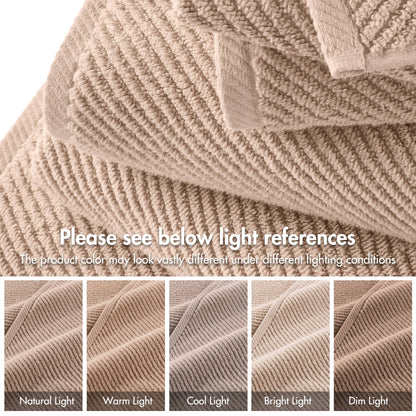 Diagonal Ribbed - Beige