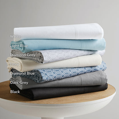 Cotton 144TC 100% Cotton Solid Sheet Set - Black
