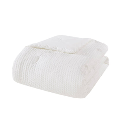 Mina Weave Comforter - White