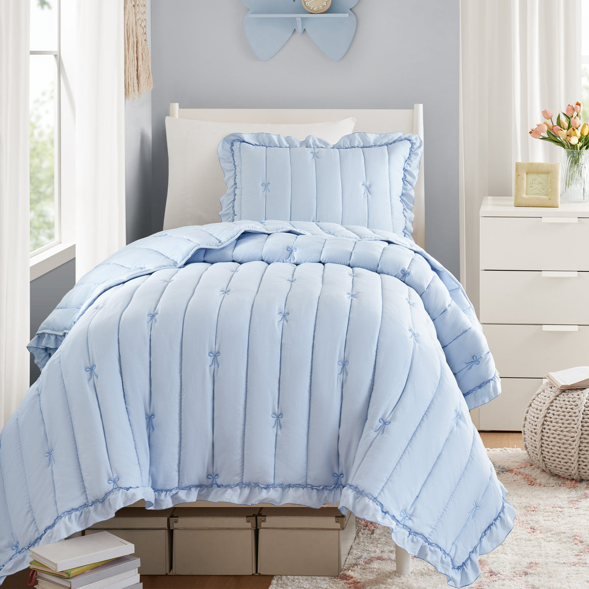 Liv Quilt Set - Blue