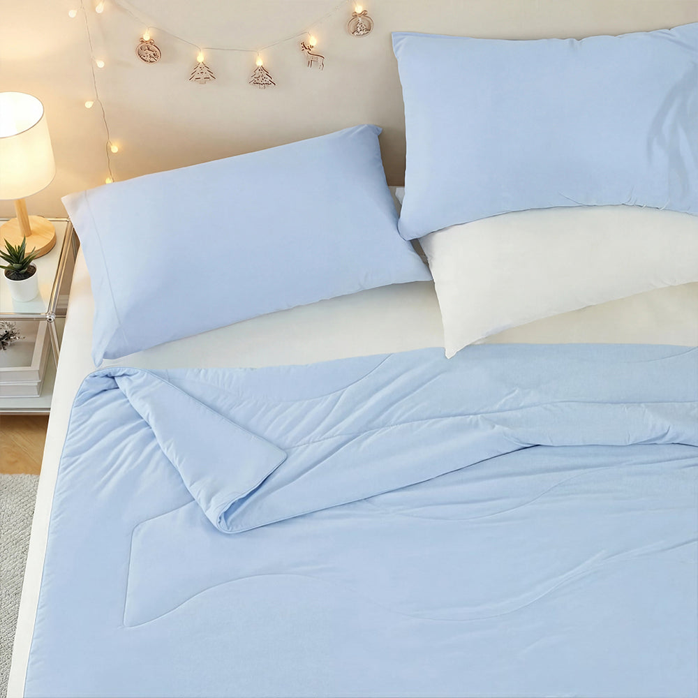 Sublime Serenity Luxury Comforter - Ice Blue