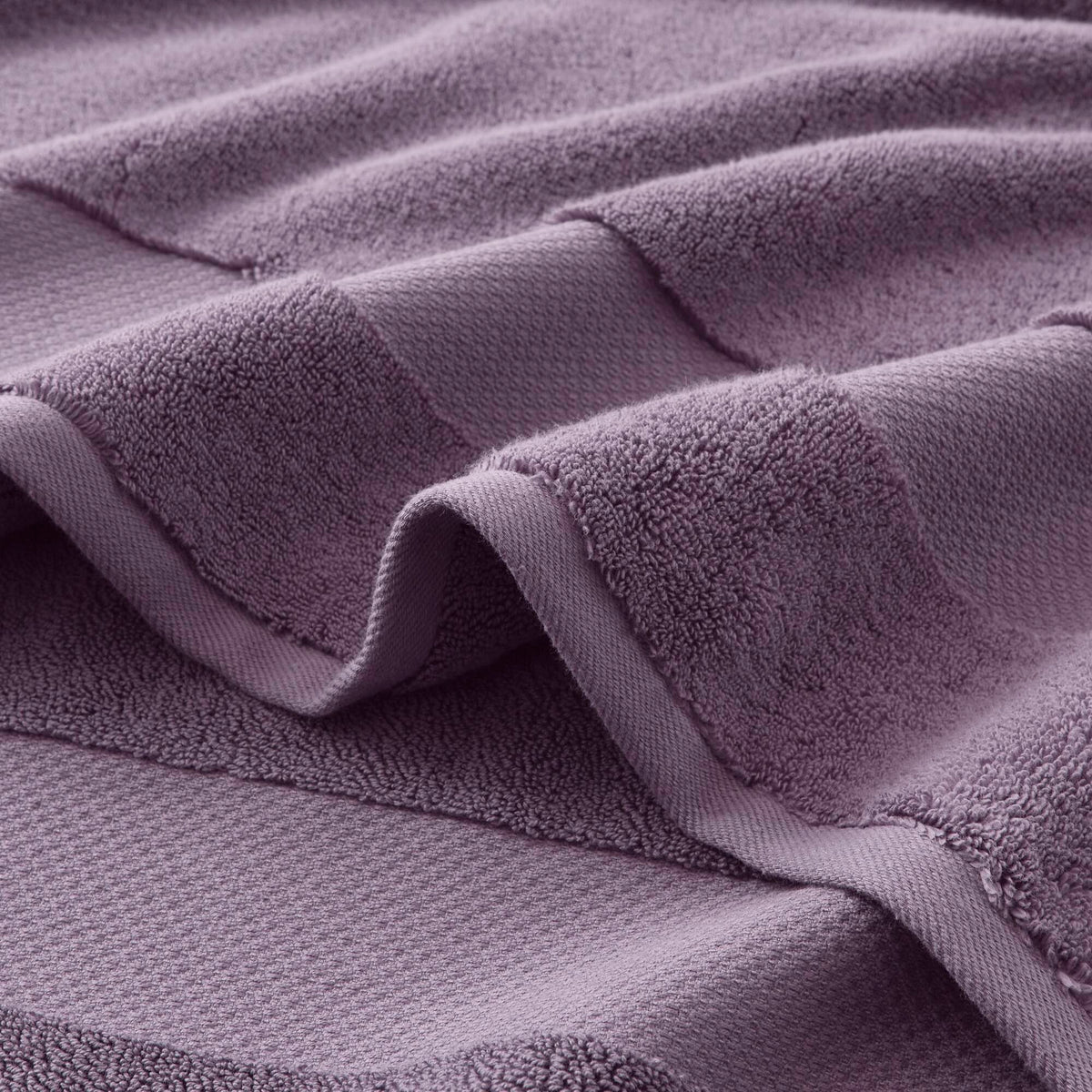 Turkish Cotton 6 Piece Bath Towel Set - Purple