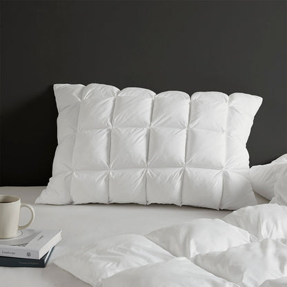 Stay Puffed Overfilled Pillow Protector Single Piece - White