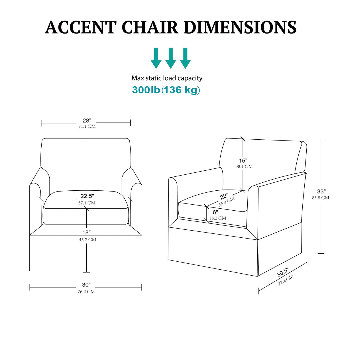 Paula Accent Armchair - Light Blue