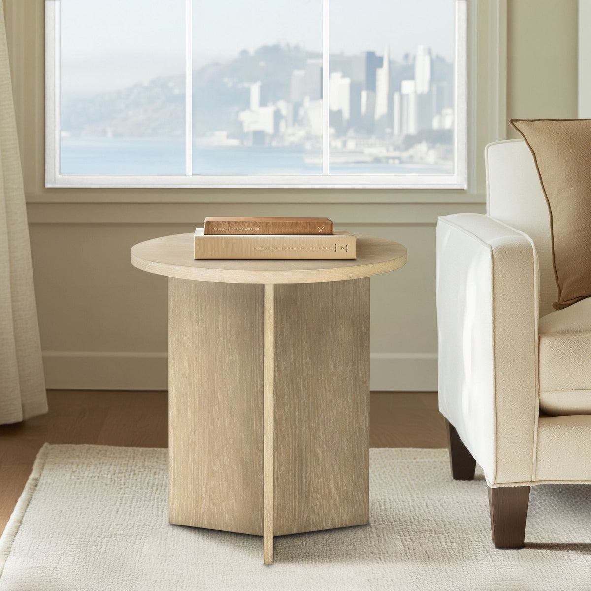 Sadie Accent Table - Reclaimed Greige