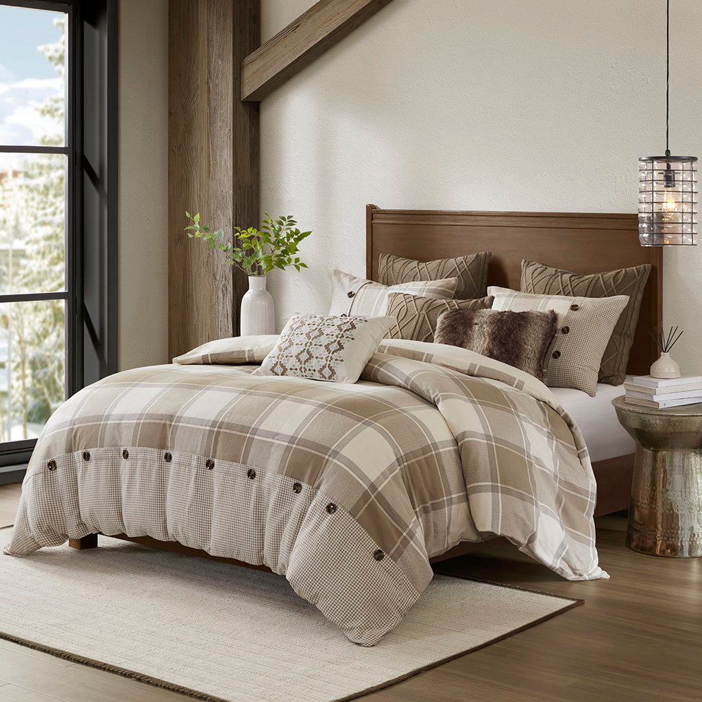 Urban Cabin Cotton Jacquard Comforter Set - Neutral