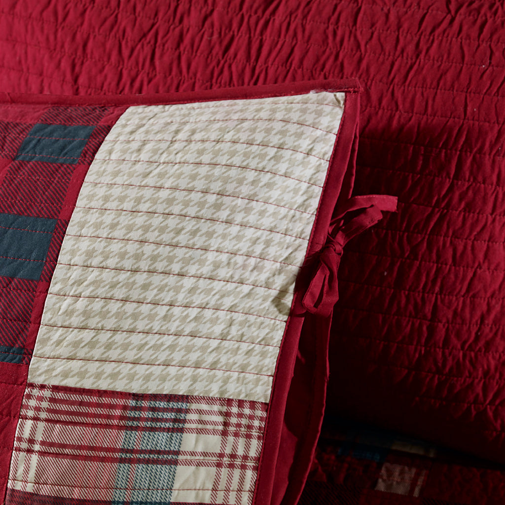 Sunset 5 Piece Day Bed Cover Set - Red