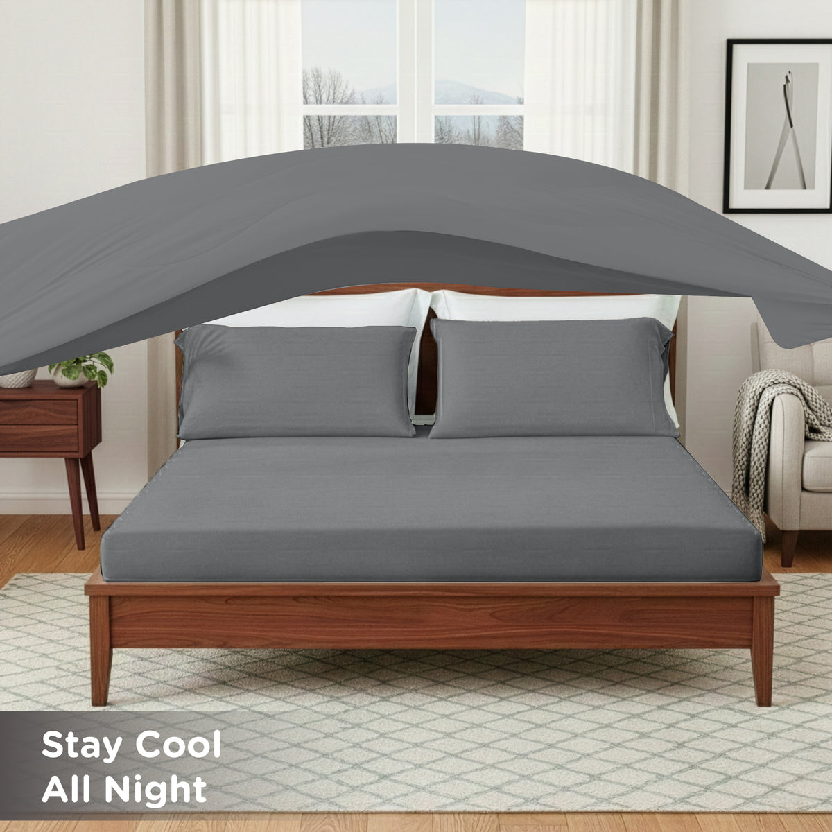 Sublime Serenity Luxury Sheet Set - Gray