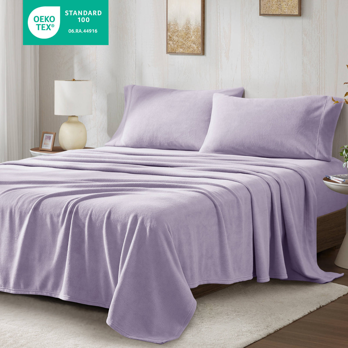 Micro Fleece Sheet Set - Lavender