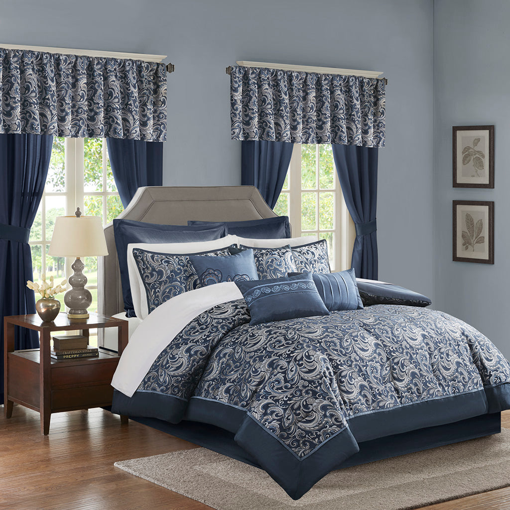 Brystol 24 Piece Room in a Bag - Navy