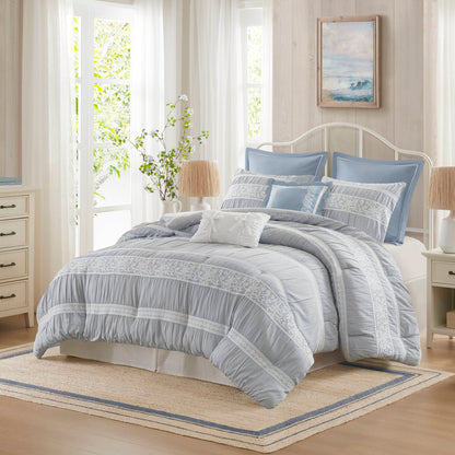Perryn Comforter Set - Blue