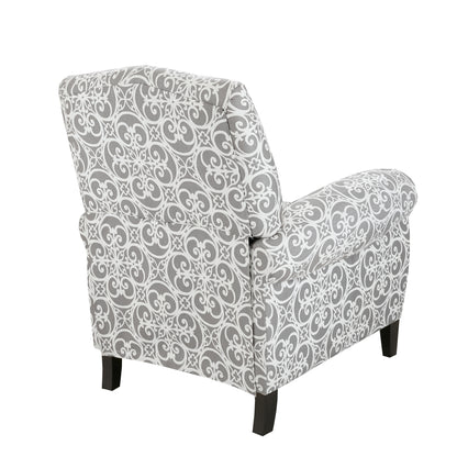 Kirby Push Back Recliner - Grey